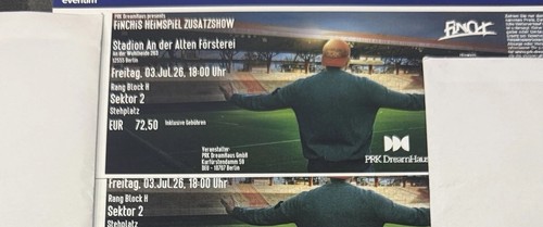 Tickets finch konzert berlin - tickets,