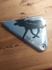 Sachs  ZX125 ZZ125 Seitendeckel silber rechts Alu