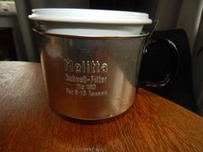 Melitta Schnellfilter-4 Loch-Porzellan/Alu-8 bis 15 Tassen Vintage Kaffee Filter