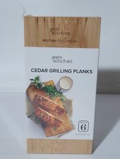 joeji's Kitchen Set of 6 Cedar Wood Boards for Grilling / Zedernholzbrett