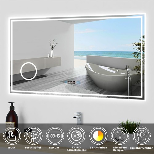 Led badspiegel mit touch - mit,
