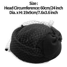 Frauen Baret Elegant Hut Pillbox Derby 1920er Jahre Filz Kirche Kappe Neu Show