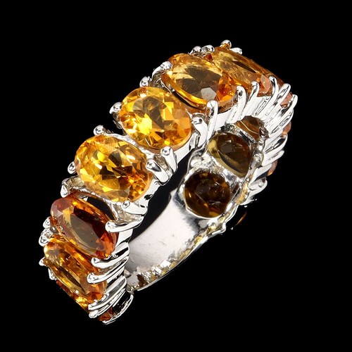 Citrin eternity ring 925 - citrin,