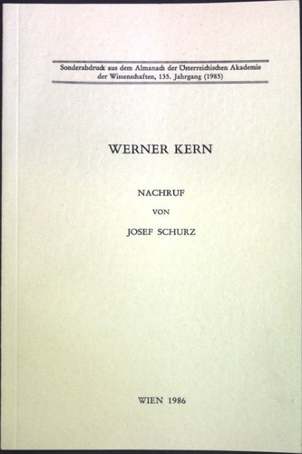Werner kern nachruf - werner,