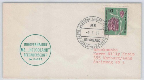 Bund schiffspost beleg - bund,