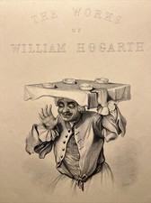Antik Stahlstich 1860 Hogarts Works Gravure Illustration Engraving Illustration
