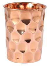 100% ECHTES Kupfer Trinkglas