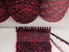 600 gr Rot-Gradient 65%Wolle GARNPAKET Strickwolle Handstrickgarn Wollpaket Set