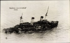 Foto Ak Zerstörtes Russisches