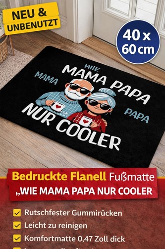 Fußmatte wie mama papa - fußmatte, &