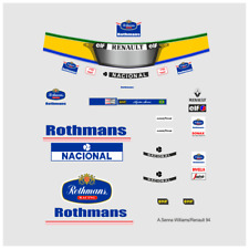 F1 Decal 1:18 Ayrton Senna