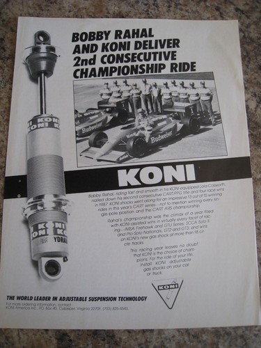 Bobby rahal koni delivery - rahal,