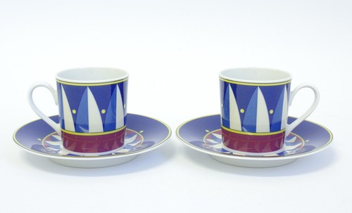 Paar espresso tassen - paar, blau
