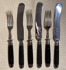 Vintage Feinstahl Solingen Besteck mit Bakelit Bakelitgriff - für 3 Personen 