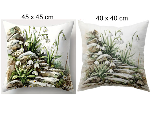 Kissenbezug schneeglöckchen - kissenbezug,