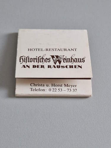 Streichholzheftchen,Historisch