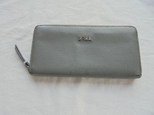Bree Leder Taupe Portemonnaie NP: 150€ Designer Luxus Tasche