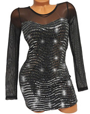 Pailletten Glitzer Partykleid