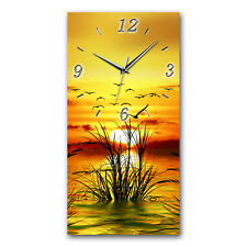 BM Wanduhr leises Uhrwerk Funkwanduhr XXL lautlos geräuschlos 9000-3 -UHK Meer