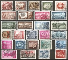 (17); DDR gestempelt; 2 Sätze & 19 Marken der 50er Jahre! Michel 33,00 Euro!