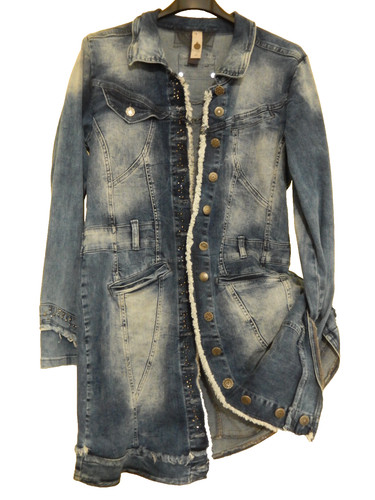 Tredy jeansmantel mantel - jeansmantel,