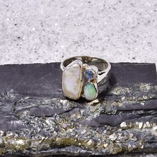 Biwa Perlen Ring, 925er