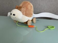 Ziehtier Schnecke Plüsch Holz von Heunec 