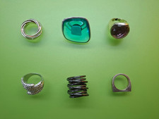 Modeschmuck: 6 Ringe zu 1