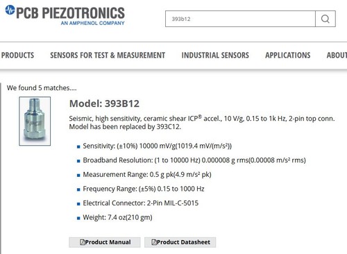 Pcb piezotronics accelerometer - piezotronics,
