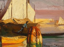 Venedig, kleines Ölbild