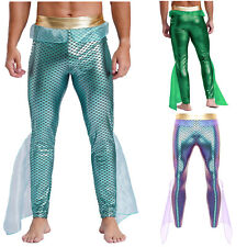 Herren König Der Meere Kostüm Meeresgott Karneval Fasching Cosplay Leggings Hose