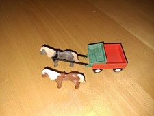 Playmobil Kutsche mit Ponys passend zu Ponyhof Pferdehof Pferdekutsche