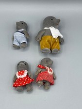 ?4x Sylvanian Forest Families Bärenwald Puppen Figur Maulwurf  Papa Kinder