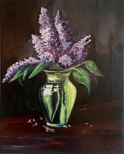 gemälde blumen öl auf