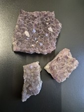 3 Amethyst Stücke (Klaus Drexel)