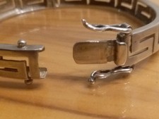 Armreif Silber 925 Breite ca 10 mm Massiv . geeignet für Männer und Frauen.