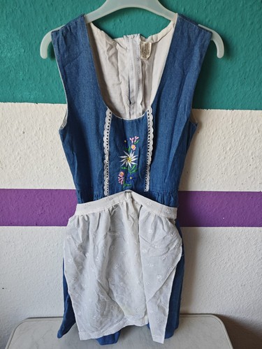 Dirndl mädchen jeansoptik - dirndl,