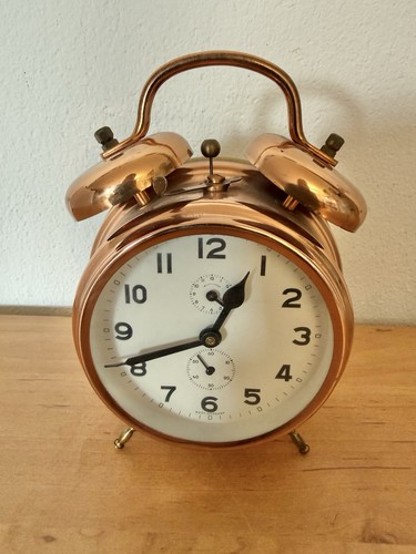 Vintage wecker kupferoptik - vintage,