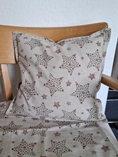 Set 2 Kissenhüllen Kissen Dekokissen, 40 X 40 - Sterne, Weihnachten - Handmade