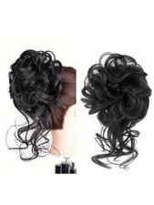 Haarteil SCHWARZ 15 cm