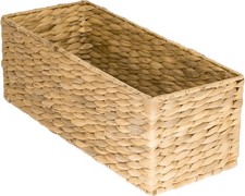 HMF Aufbewahrungskorb Badezimmer Korb geflochten aus Wasserhyazinthe Seegras