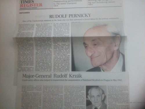 Czech fighter pilot - , newspaper