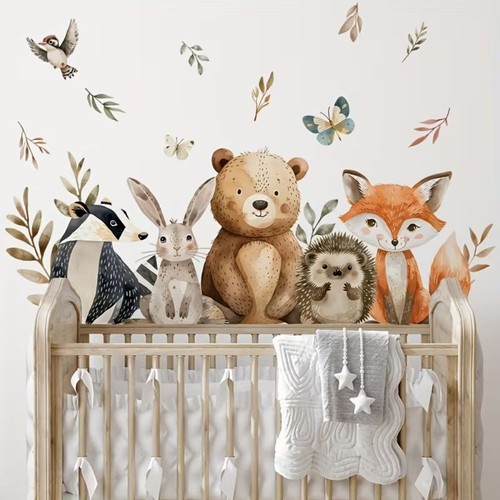 Wandsticker tiere kinderzimmer - wandsticker,