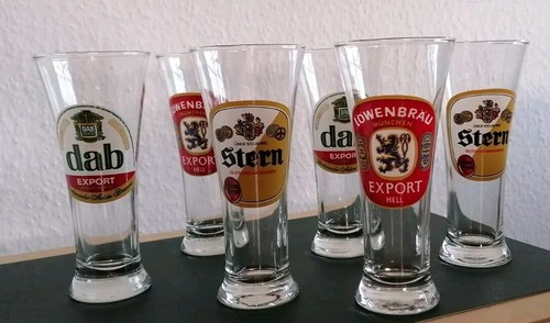Gläser retro brauereien stern - gläser,