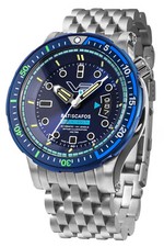 VOSTOK EUROPE Herren-Automatikuhr Batiscafos Stahl/Blau NH35-511E768-B