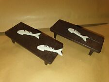 Playmobil 3627 Bank Bänke (Mittelalter) mit Fisch Fischgräten