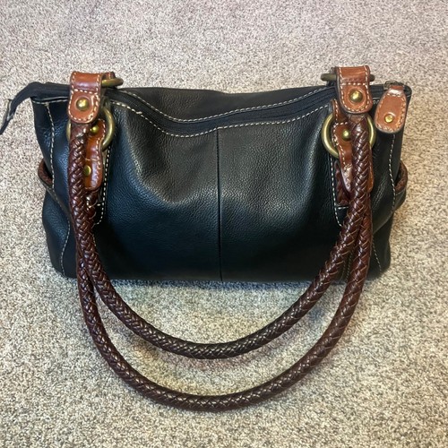 Fossil black pebbled leather - fossil,