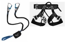 SALEWA Klettersteigset Via Ferrata Premium Attac und Ferrata Evo Klettergurt