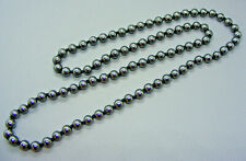 HÄMATIT HEMATIN (BLUTSTEIN) Edelstein-Halskette+Endlos+Länge 80 cm Ø 8 mm +Neu+