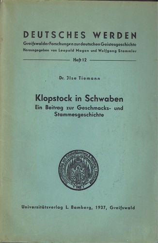 Klopstock schwaben ilse - in,